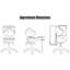 Chaise de dessinateur Saddle - Tabouret ergonomique à hauteur réglable avec dossier et mécanisme d'inclinaison pour les bureaux debout, les studios et les laboratoires-1055123762