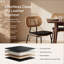 Modern Rattan Dining Chairs Upholstered Faux Leather Dining Room Chairs with Rattan Backrests and Metal Legs Armless Kitchen Chairs for Dining Room-1772382055-1742314291