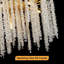 Lustre en cristal doré