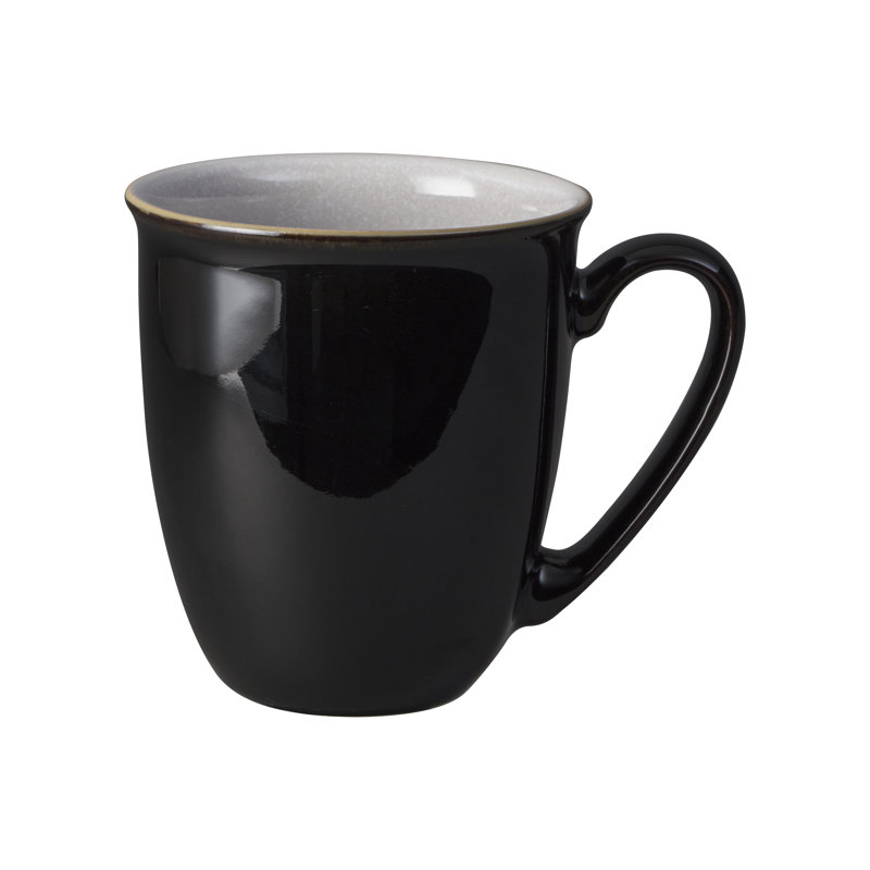 Elements Handmade Stoneware Coffee Mug, Black