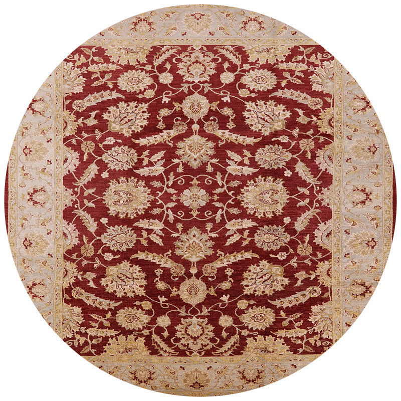Runi Oriental Indoor Rug, Round 8'