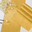 Chemin de table - doré - paquet de 6, satin, soyeux brillant, luxe, anniversaire / mariage / fête / banquets