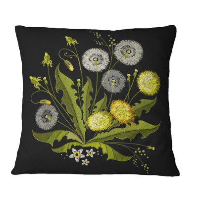 Coussin Dandelion On - imprimé traditionnel