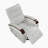 Selkirk 31.5" Modern & Contemporary Breathable Faux Leather Swivel Glider Reclining Chair with 360-Degree Swivel, Gentle Gliding Motion & Solid Rubberwood Arms-2089726677