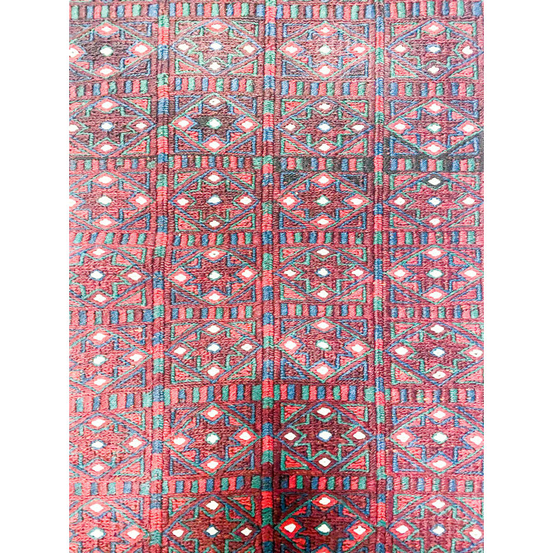 Tapis de couloir Oushak rouge 2 x 10