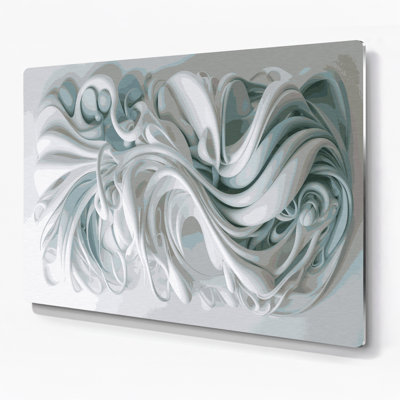 Art mural gris Biomorphic Abstraction 33