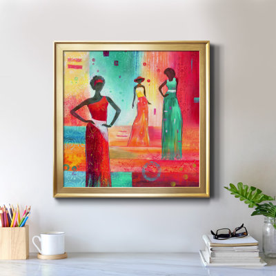 Strike a Pose I - Peinture sur toile encadrée