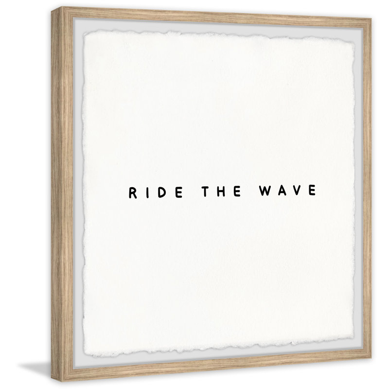 Ride The Wave II - Single Picture Frame Print, 51cm H x 51cm W x 3.81cm D
