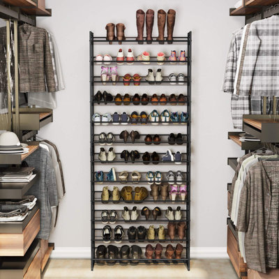 60 Pair Stackable Shoe Rack