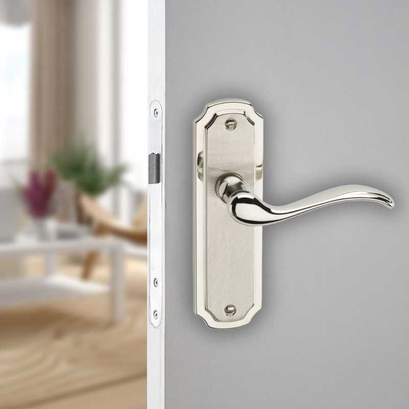 Door Handle, Satin Nickel