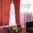 Artificial Christmas Tree 5ft, 250 Branches, 150 Lights, White, Fire , Simple Fluffing 5ft Tree, Surface Flame Retardant, Quick Assembly Process