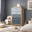 Commode à 5 tiroirs 30,7 po de largeur Bustillo-1008892212