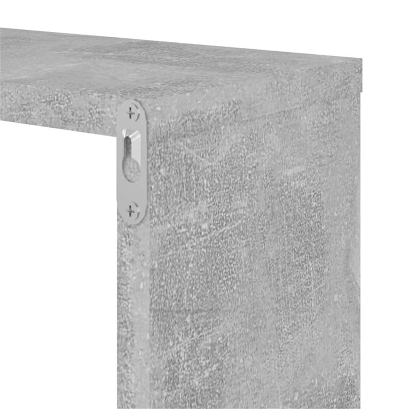 Lajae 2 Piece Floating Shelf, Grey