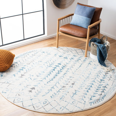 Tapis ivoire / turquoise Dillingham Southwestern