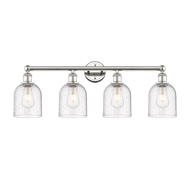 Odaniel 4 - Light Dimmable Vanity Light, Polished Nickel, Seedy