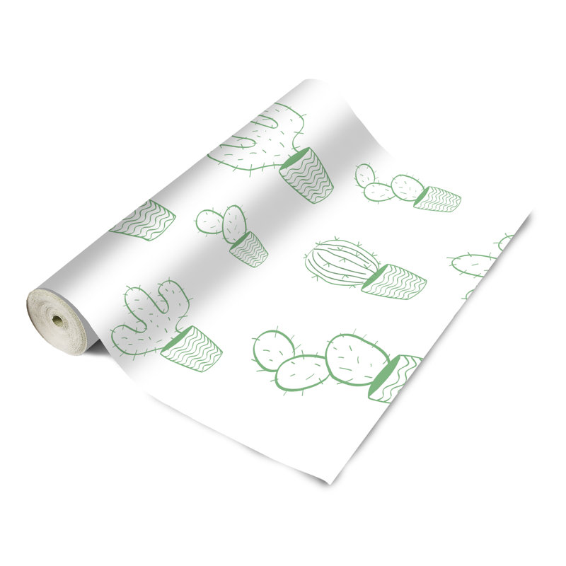 Panneau de papier peint adhésif en pots lisse, L 4 po x l 24 po