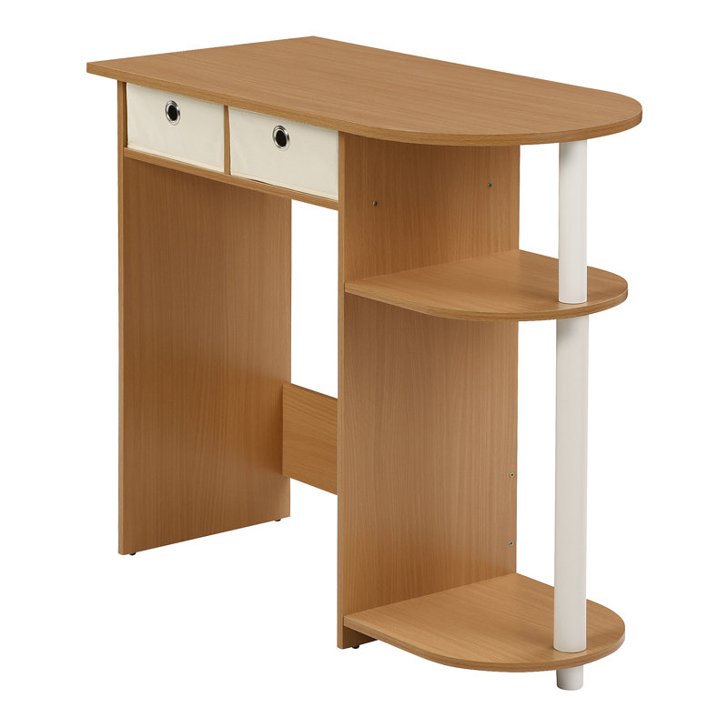 Julia Peninsula Home Laptop Notebook Computer Desk/Table, Steam Beech
