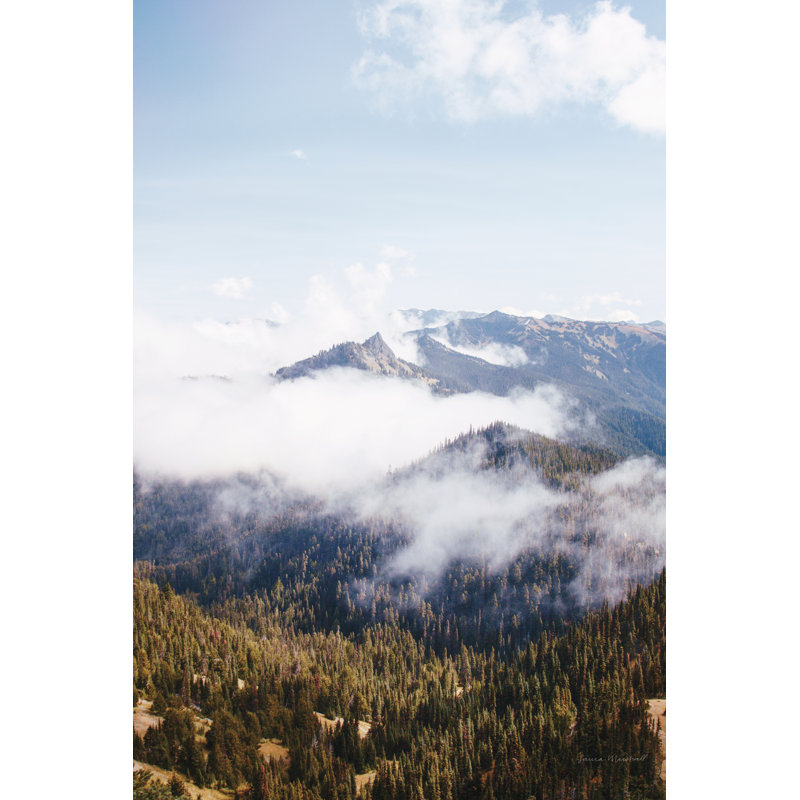 Hurricane Ridge I, H 30 po x l 20 po, Oui, Cadre simple blanc