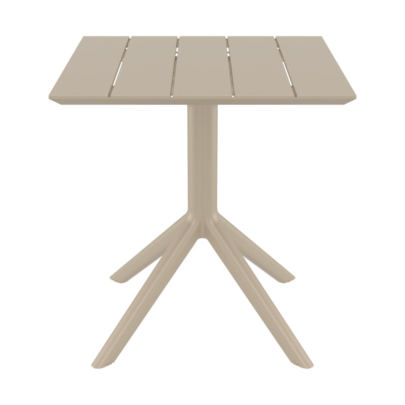 Paris Square Dining Table, Taupe, 29" H x 27.5" W x 27.5" D