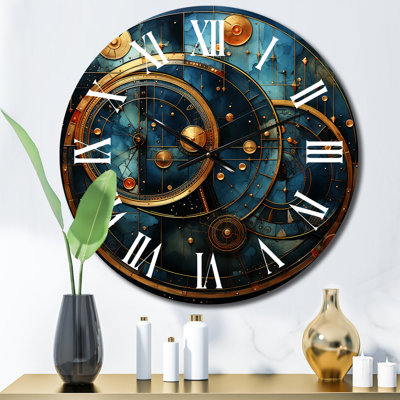 Horloge murale en métal