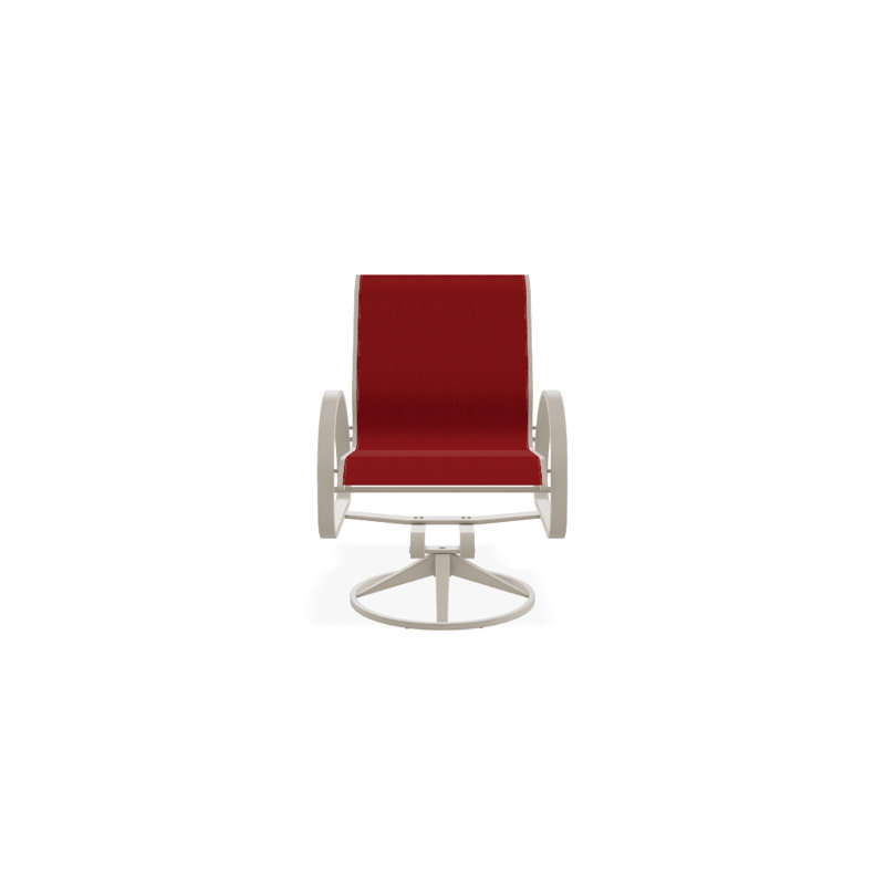 Aruba 1 Outdoor Dining Armchair, Textured Desert, Red 1D Sunbrella®