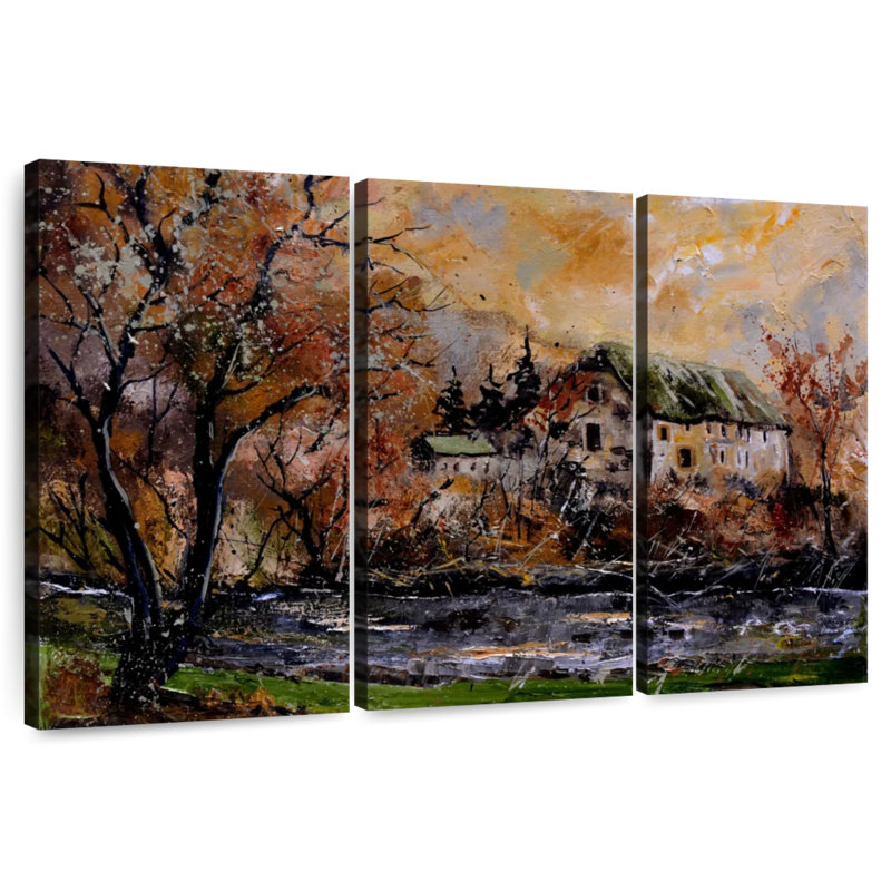 Lilie Old Watermill, 48" H x 74" W