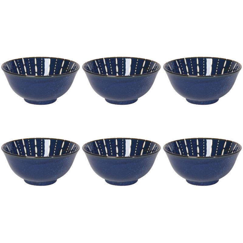 Ensemble de 6 bols estampés 6 pouces