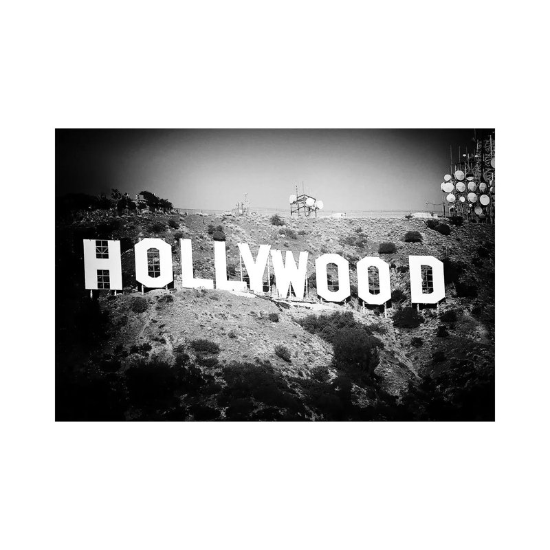 Hollywood par Michelee Scott - photographie sur toile tendue, H 18 po x l 26 po x P 1,5 po