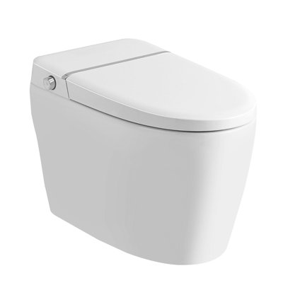 Toilette intelligente bidet sans réservoir Ada, ouverture / fermeture automatique, chasse automatique, chasse occultante, siège chauffant, lavage à chaud, sécheuse