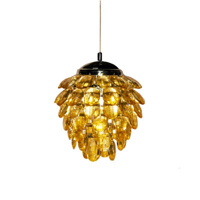 Fantine Transitional 1-Light Crystal Pineapple Pendant