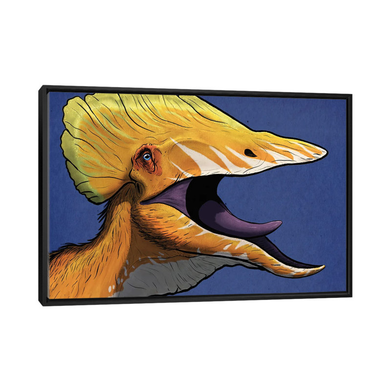 Portrait Of A Tupuxuara Dinosaur. by Paulo Leite Da Silva - Floater Frame Print on Canvas, 66.04 cm H x 45.72 cm W