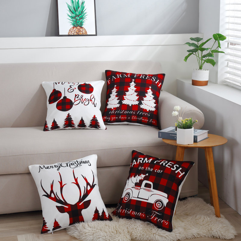  Housse de coussin Plaid