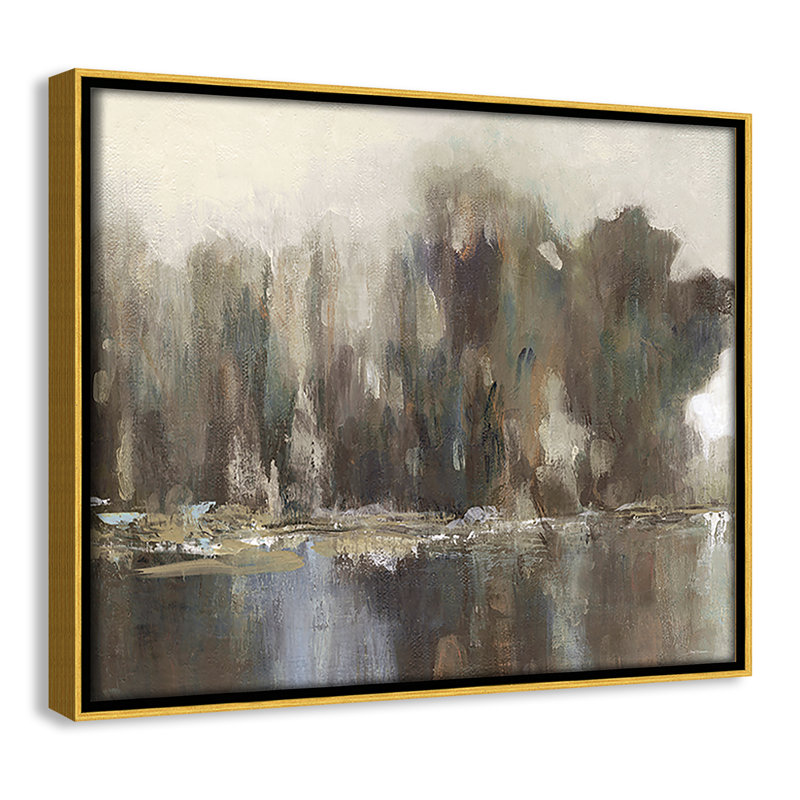 «Daily Reflections II - Landscape Version Print» par Carol Robinson, H 9,5 po x l 11,5 po, Doré
