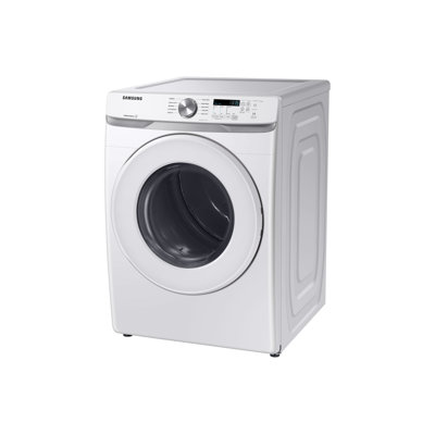 7.5 Cu. Ft. High Efficiency Electric Stackable Dryer with Reversible Door in White