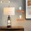 Lampe de table tactile avec veilleuse noire