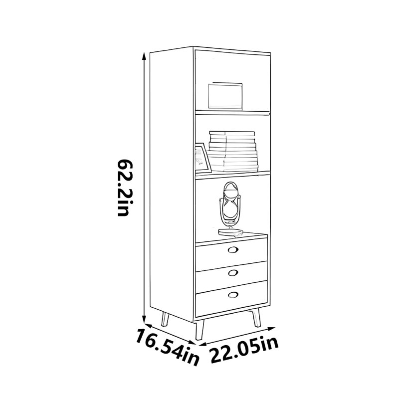 Trendy small bookcase