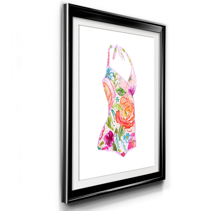 Impression de tropicale tropicale I - cadre photo sur papier, H 26,5 po x l 36,5 po x P 1,5 po, Noir
