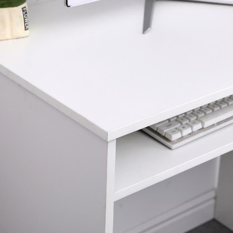 Lenona Computer Desk, White