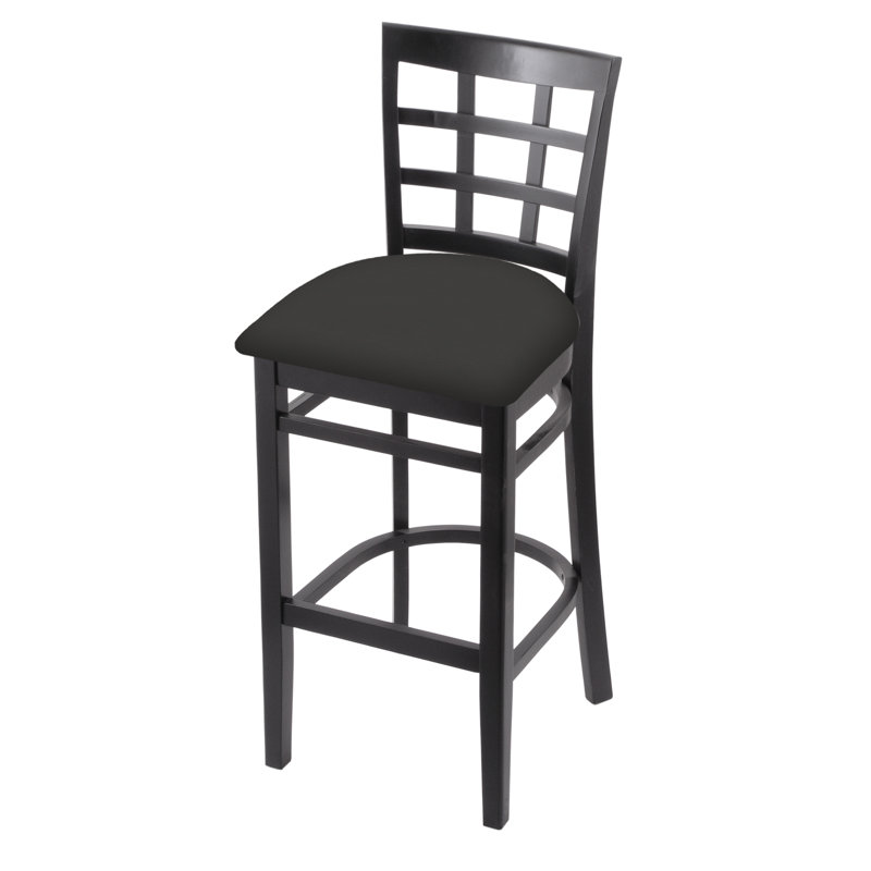 30" Bar Stool, Black, Canter Iron, Bar Stool (30" Seat Height)