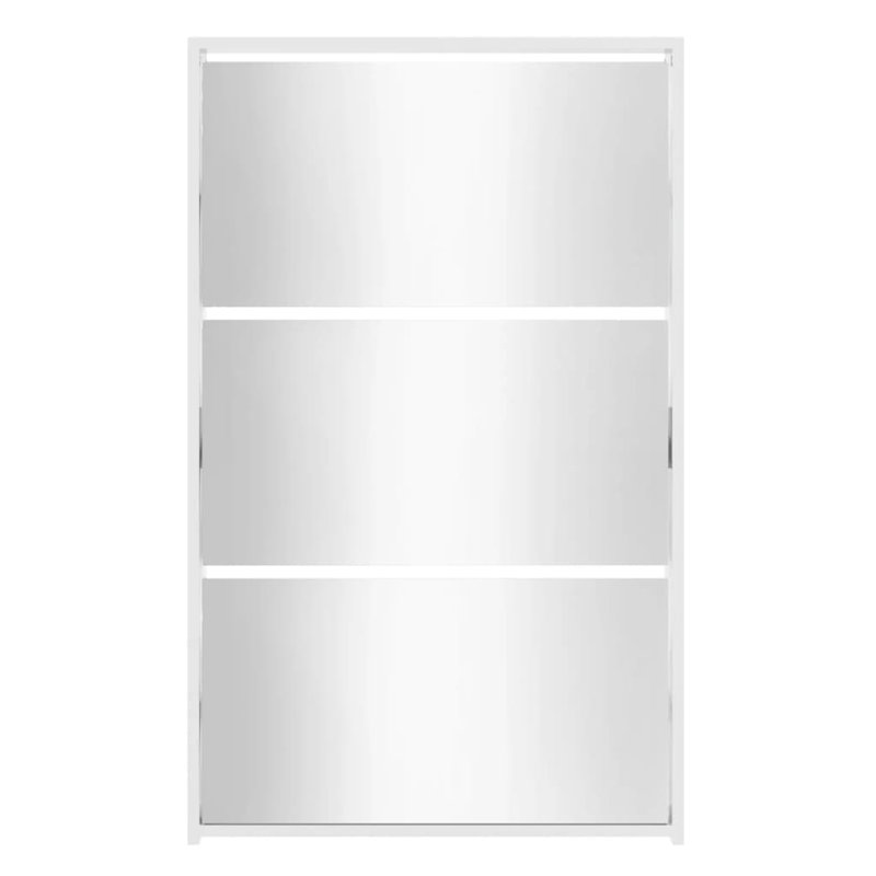 4 Pair Flip Down Shoe Storage, High-gloss white