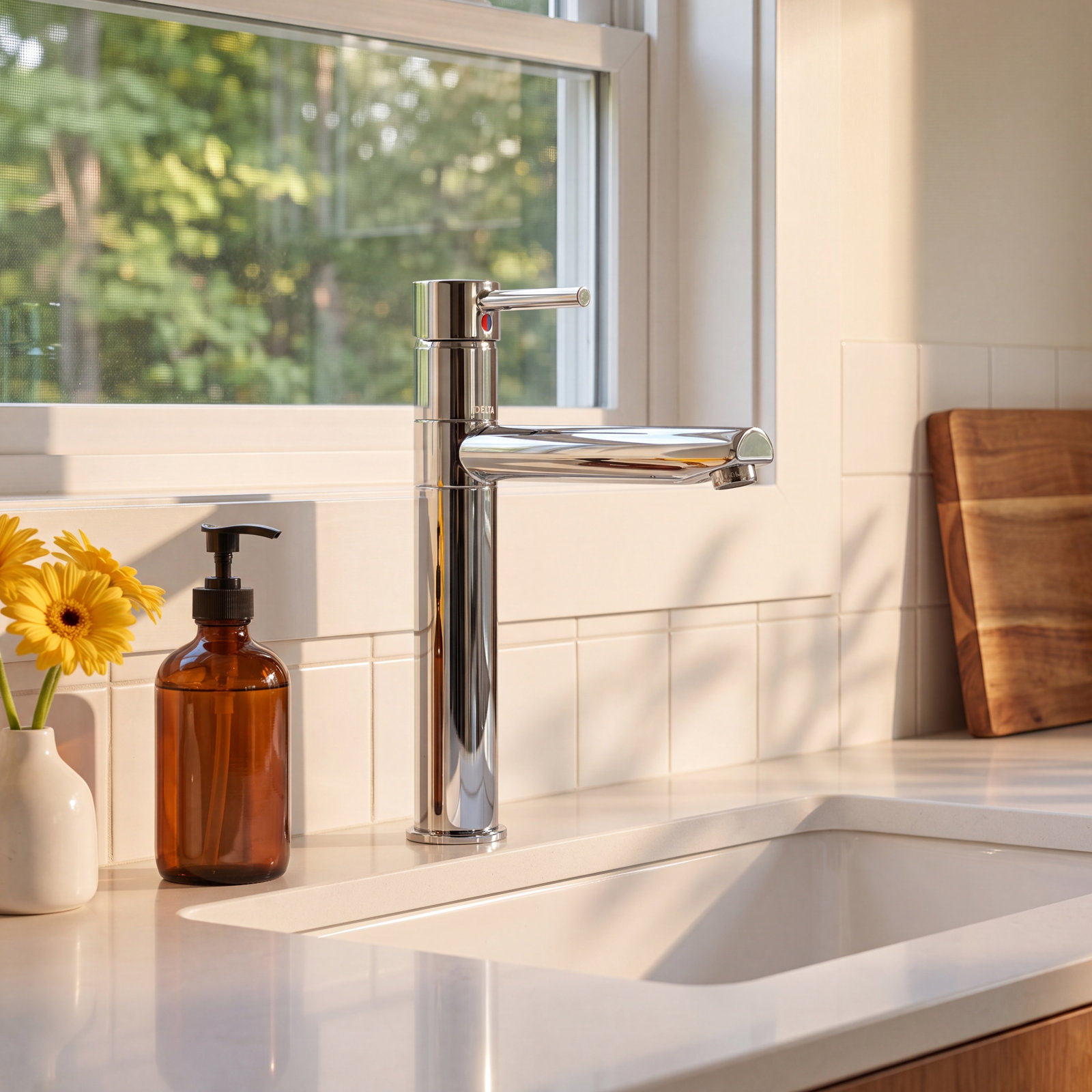 Trinsic Single Handle Kitchen Faucet, Chrome
