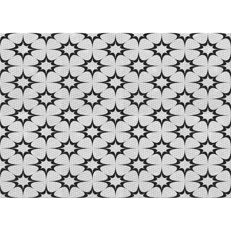 Tapis gris tissé à la machine, Rectangle 2 pi x 3 pi