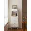 Commode courbée moderne, rangement multi-tiroirs