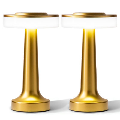Ensemble de 2 lampes de table Bell + Howell Lexington à DEL rechargeables