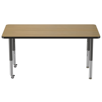 Table rectangulaire d'activité rectangulaire avec pieds réglables