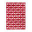 Hand Tufted Wool Geometric Area Rug in Coral/Rose-113206999