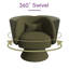 Fauteuil demi-tonneau pivotant rembourré (ensemble de 2)-142785852