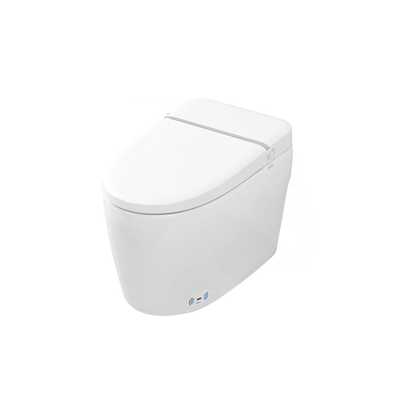 Smart Toilet Bidet Combo With Foot Sensor Open Cover/Seat