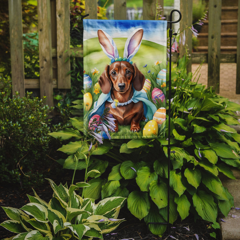 Easter Egg Hunt Double Sided 15.5'' H x 11.25'' W Polyester Easter Garden Flag