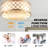 18" Gold Caged Ceiling Fan with Lights and Remote Control